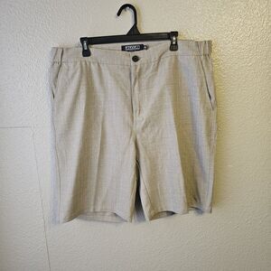 Ezekiel Mens Tan Stretch Casual Shorts Sz 40 Lightweight Flat Front Preppy DD715